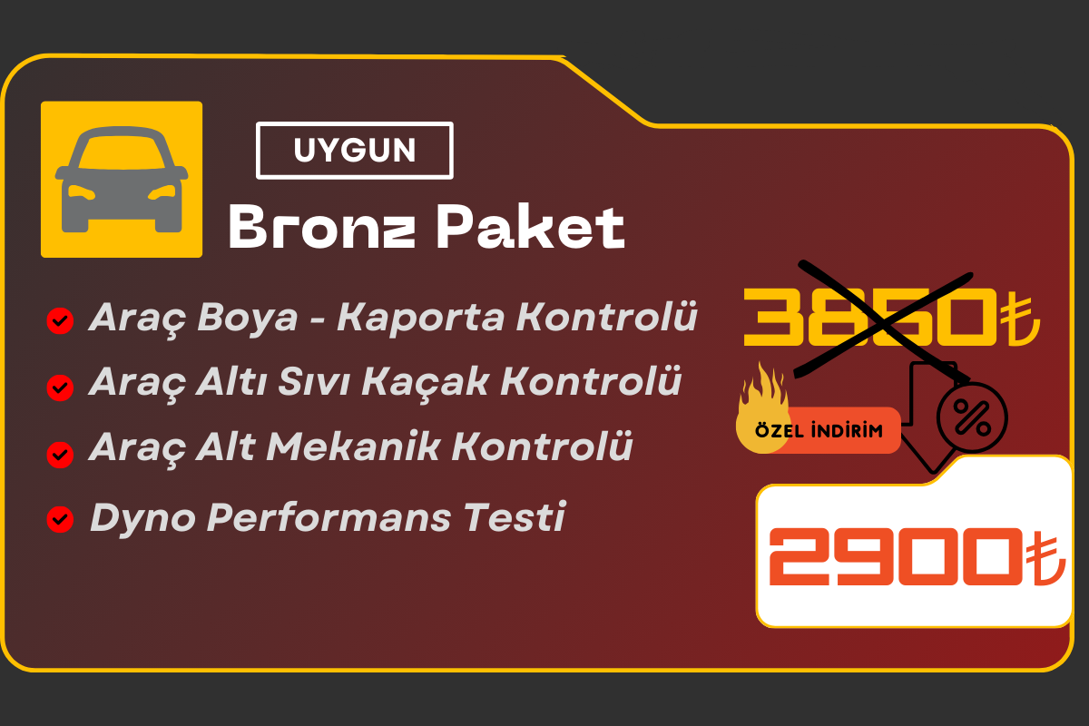 Antalya oto ekspertiz bronz paket